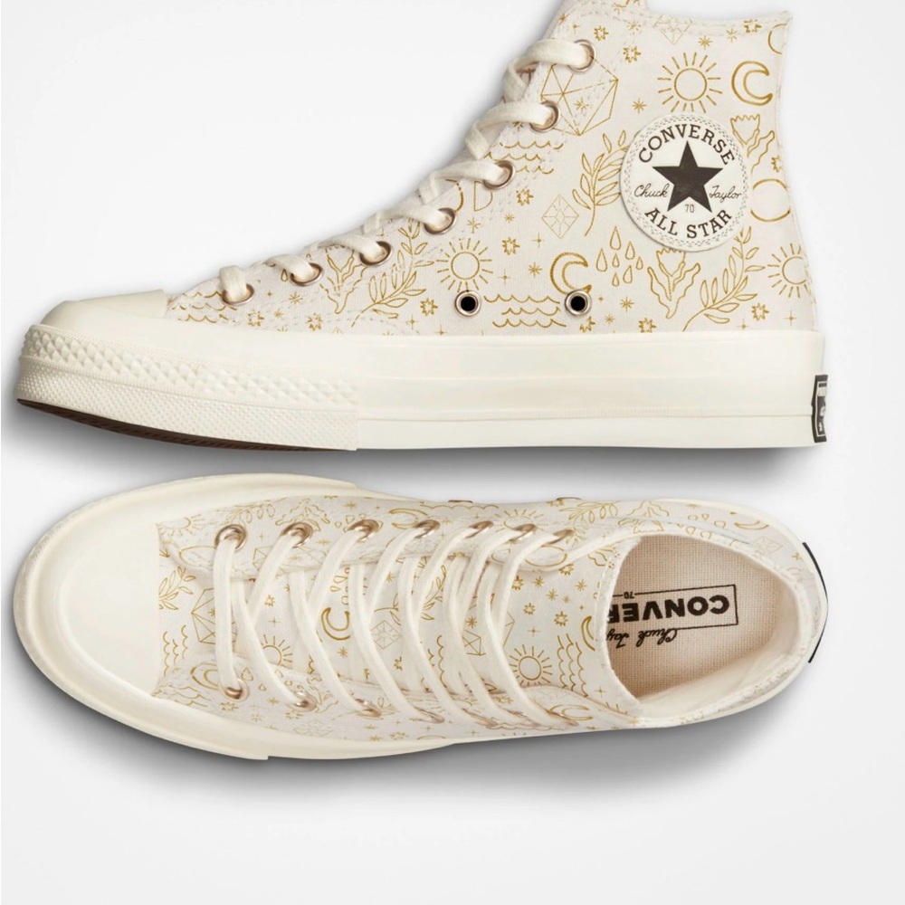 NWOT Converse All Star in Golden Elements